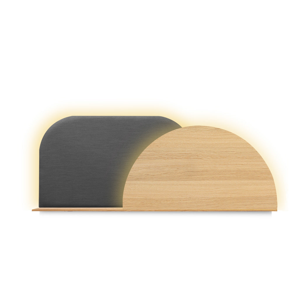 Alba headboard L · Large rectangle + Semicircle