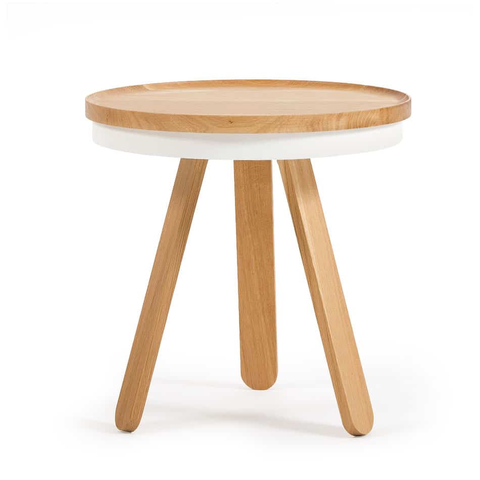 Batea S Tablettisch · Eiche & Weiß (2015 Version) – Woodendot