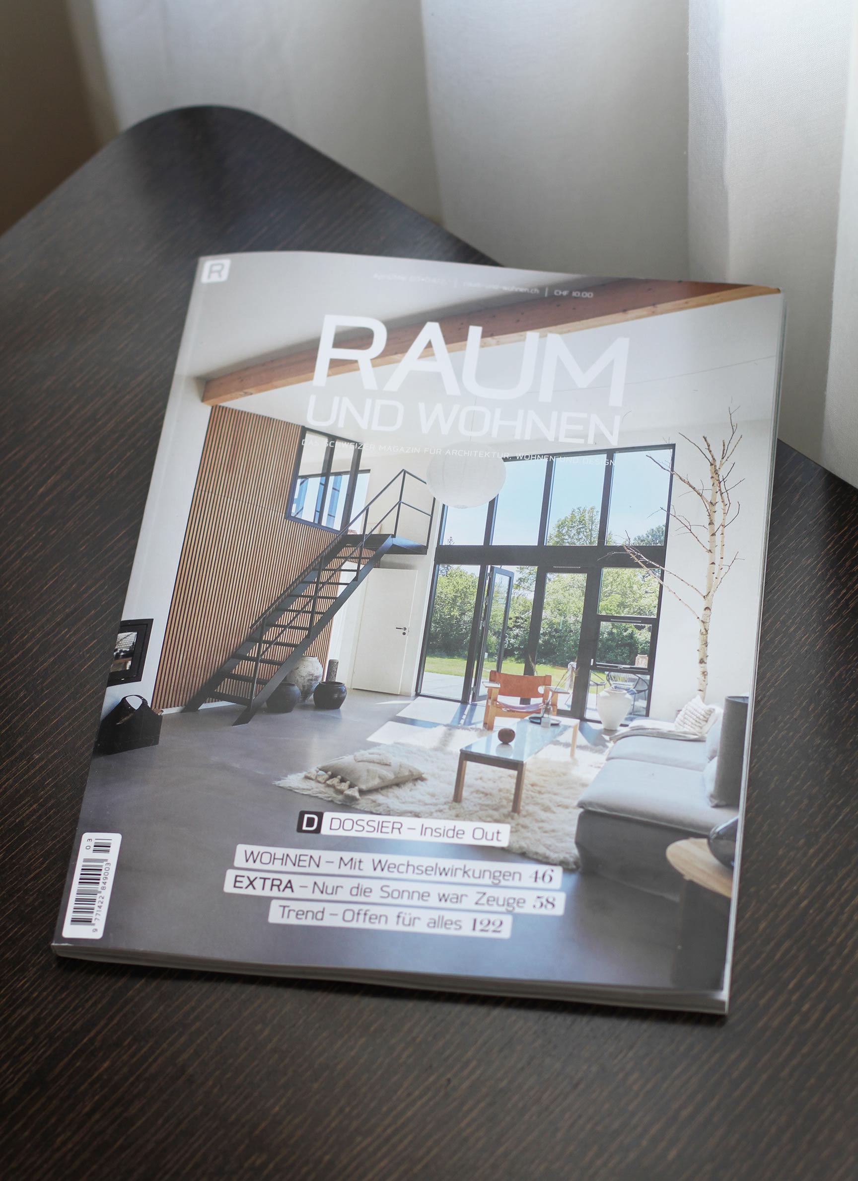 Alada folding desk for Raum Und Wohnen Magazine
