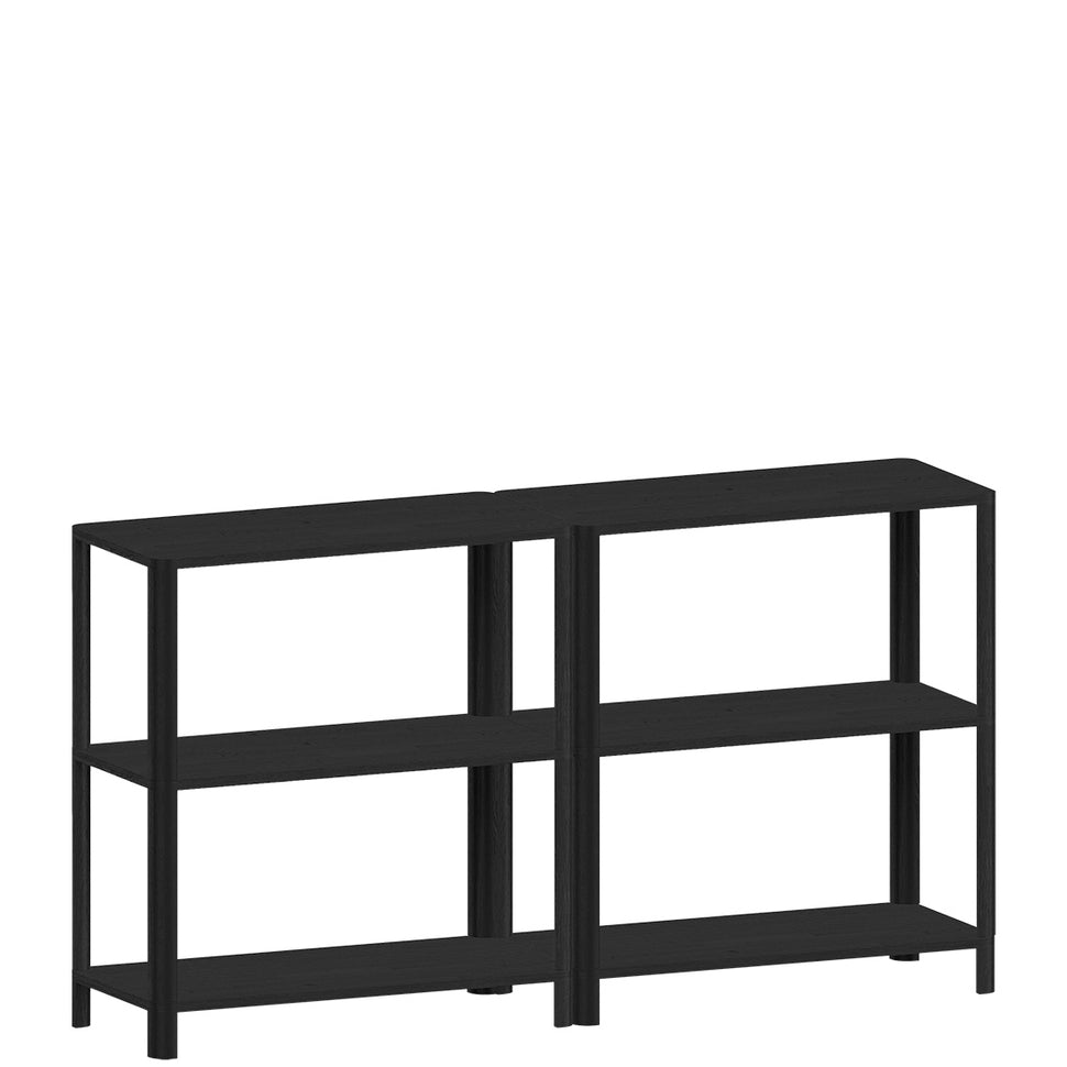 Cloe Offenes Sideboard · Eiche schwarz