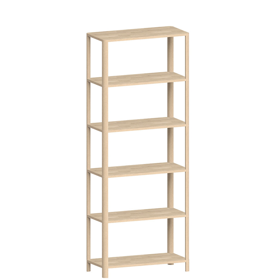 Cloe Tall Bookcase · White Pigmented Oak