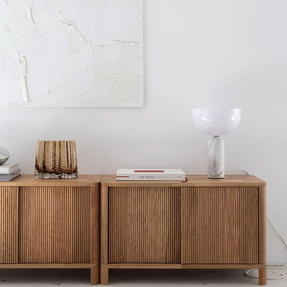 Cloe Low Sideboard · White Pigmented Oak