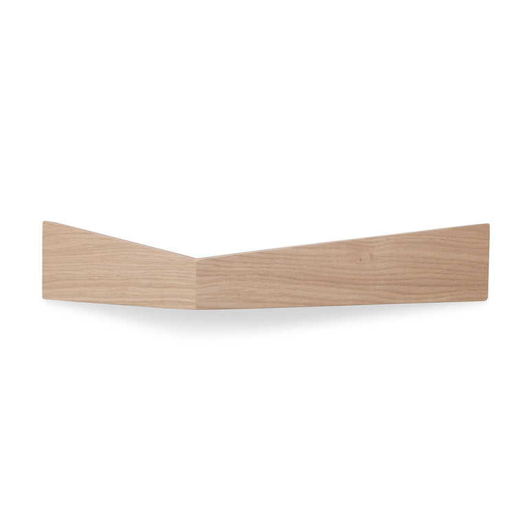Grote wit gepigmenteerde eiken wandplank | Pelican – Woodendot