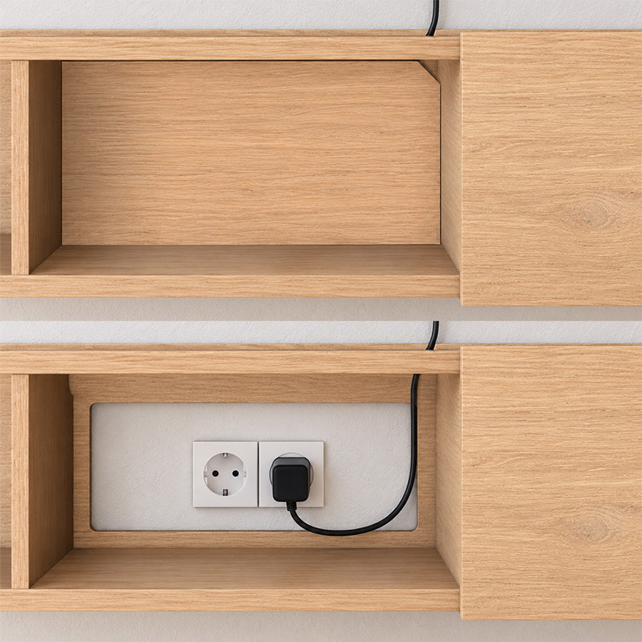 Dalea Floating Lowboard · Oak Decor – 4 Modules XL