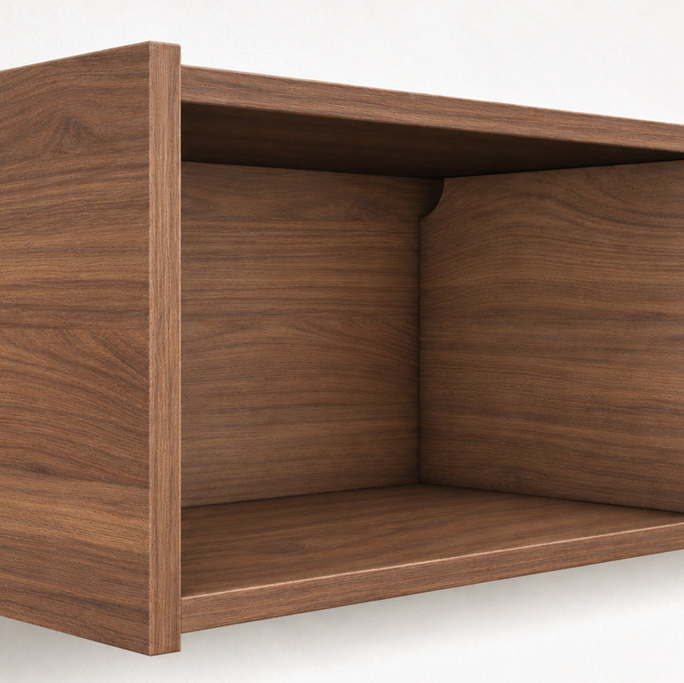 Dalea Floating TV Unit · Walnut Decor – 4 Modules XL