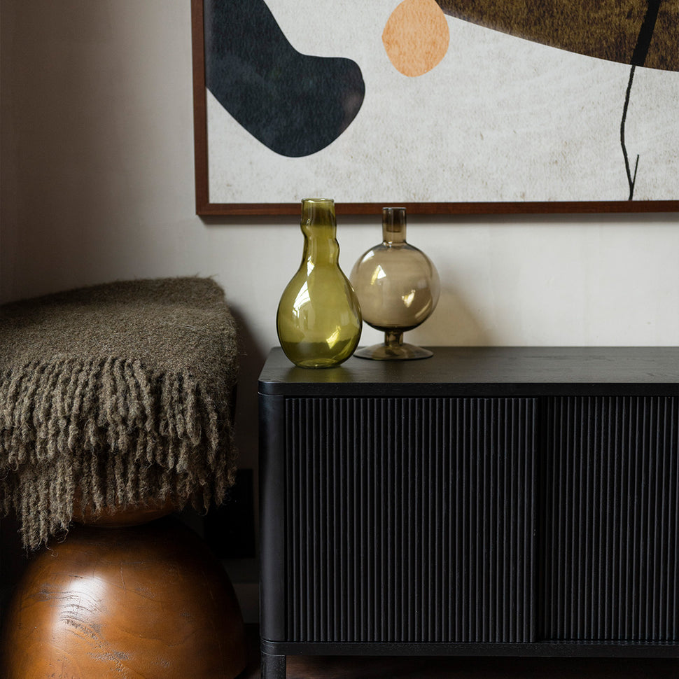 Cloe Modular Storage Unit · Black · Black Wooden Doors