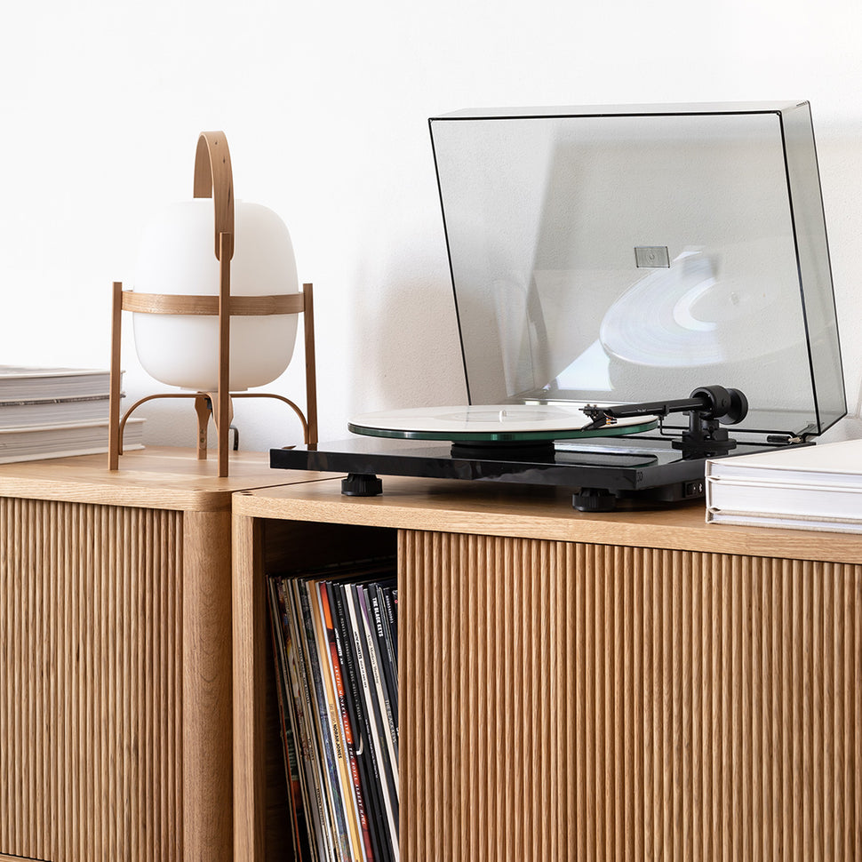 Cloe Oak Low Storage Unit