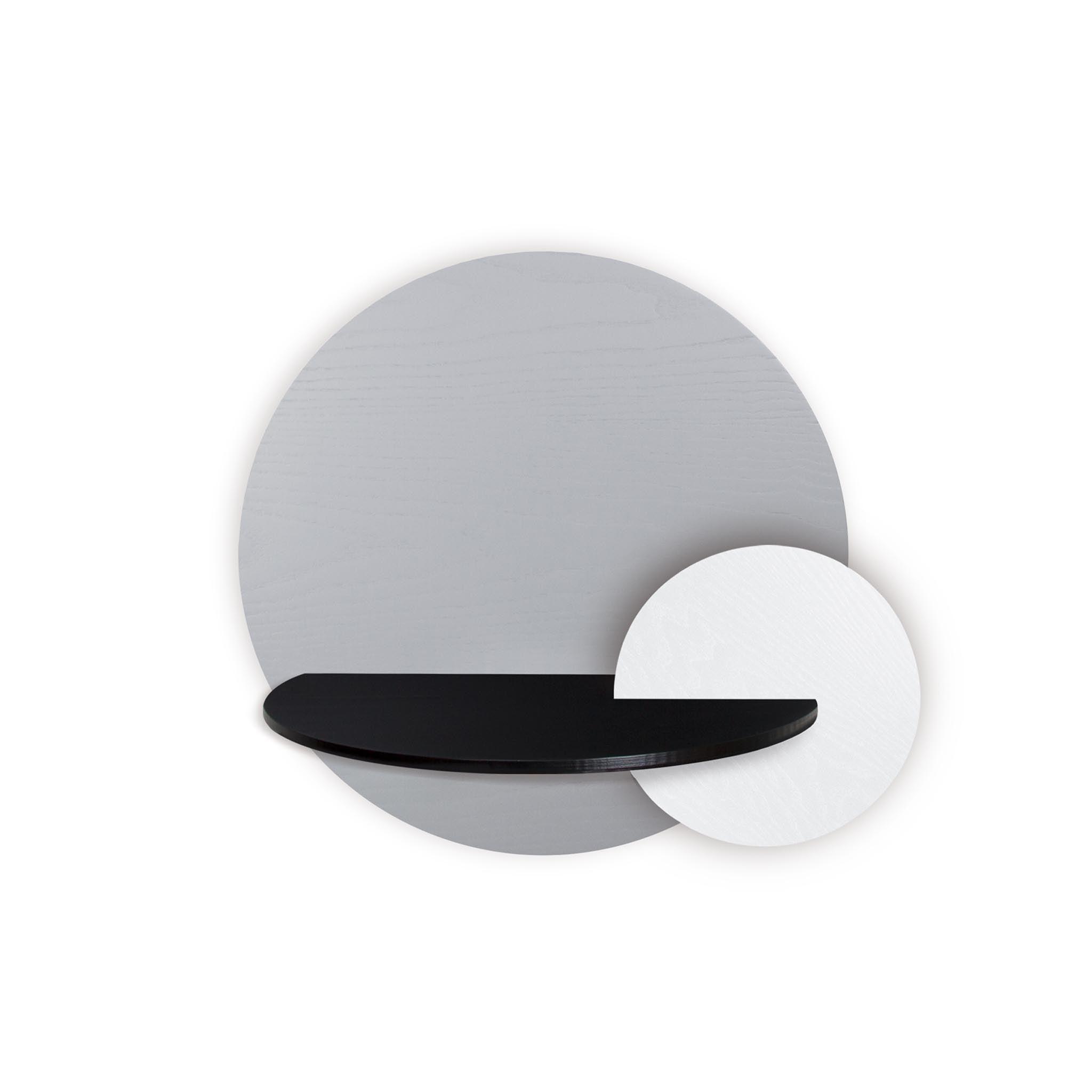 Alba floating nightstand DUO · Grey circle
