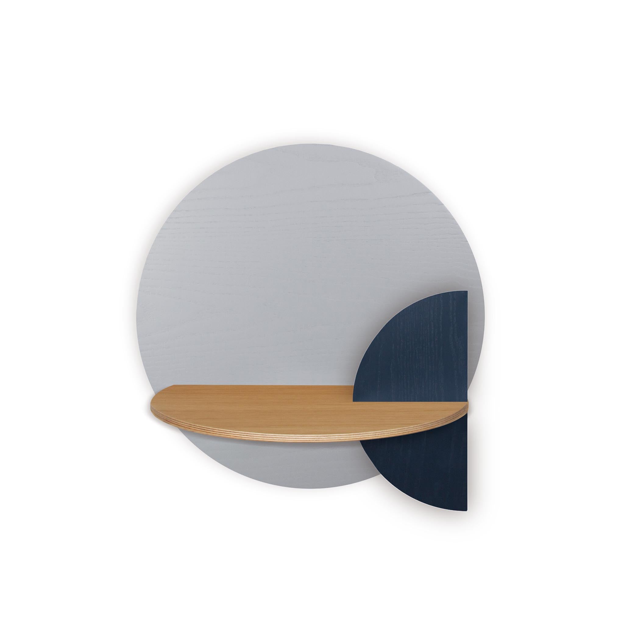 Alba floating nightstand · Grey circle