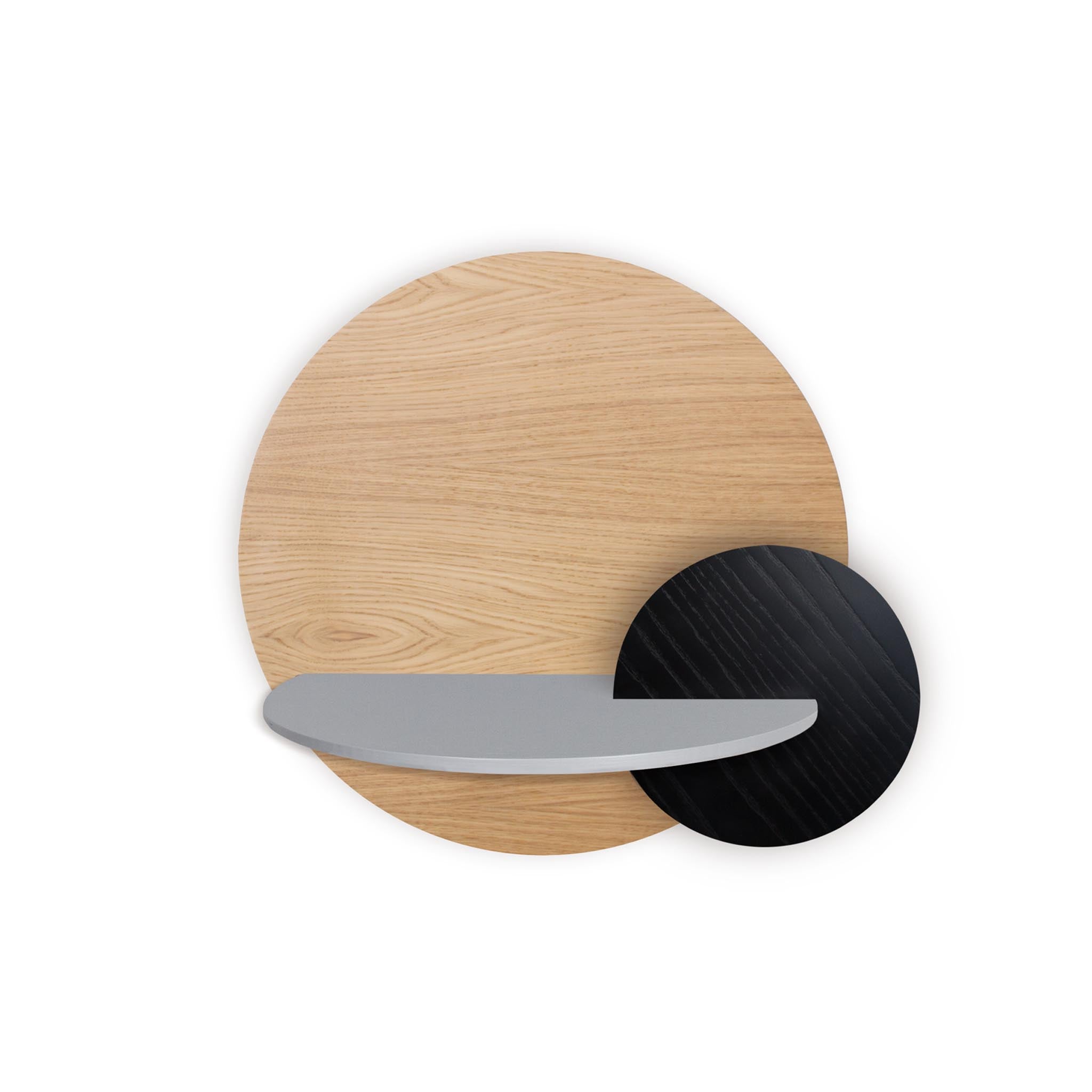 Alba floating nightstand · Oak circle