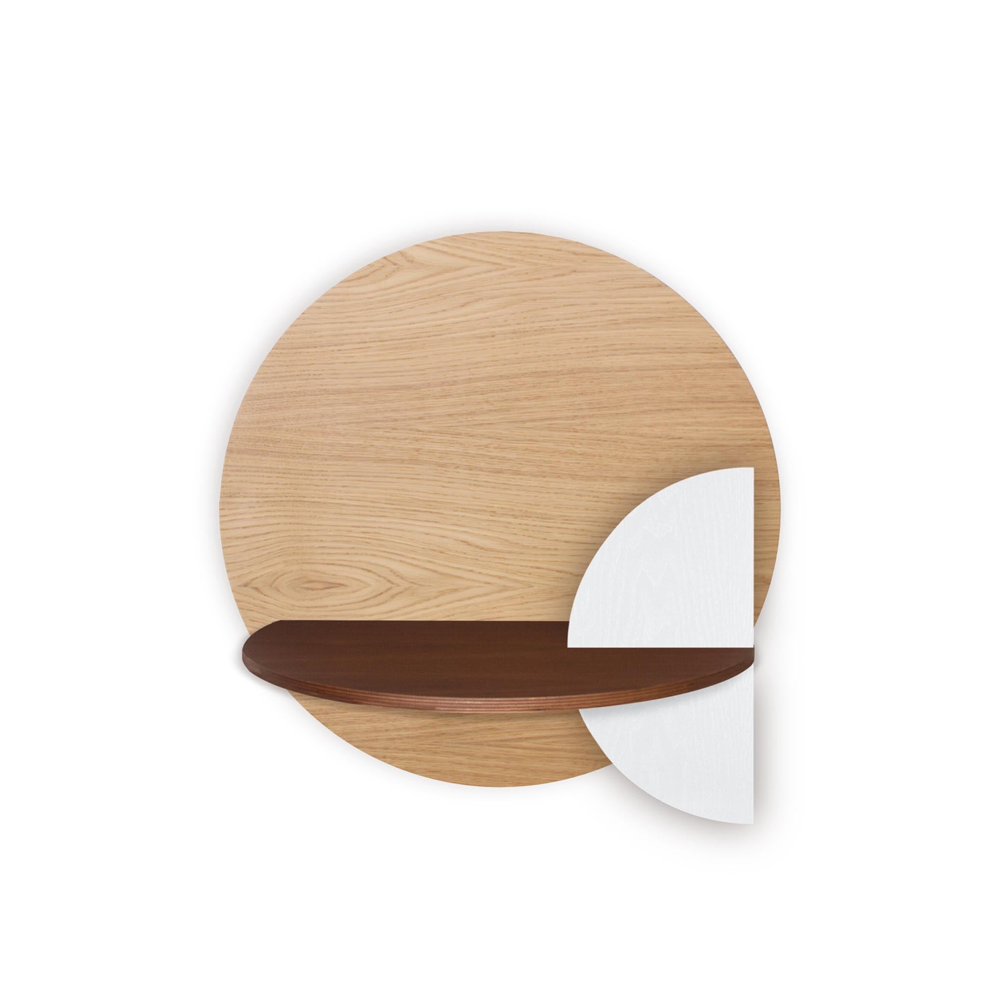 Alba floating nightstand · Oak circle