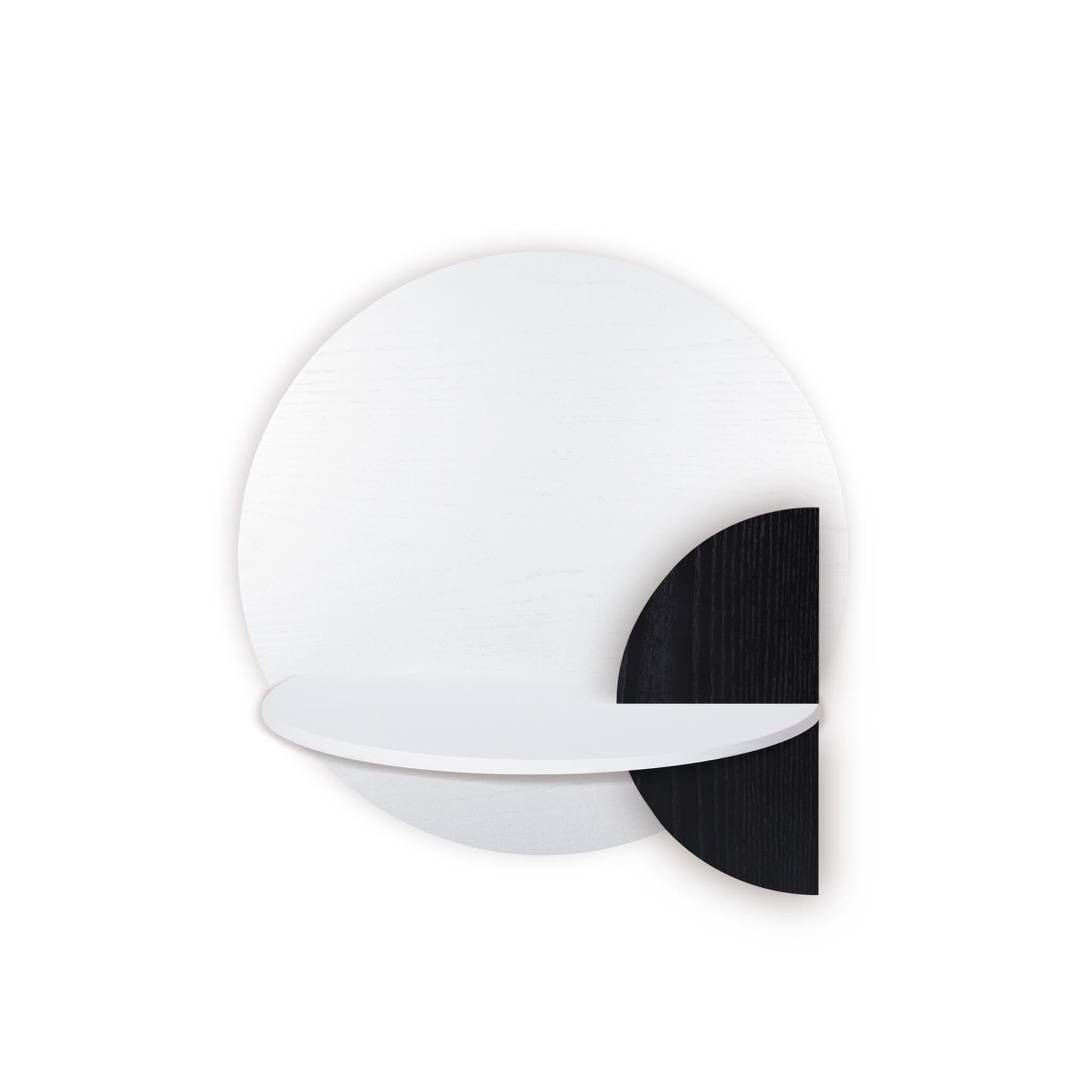 Alba floating nightstand · White circle