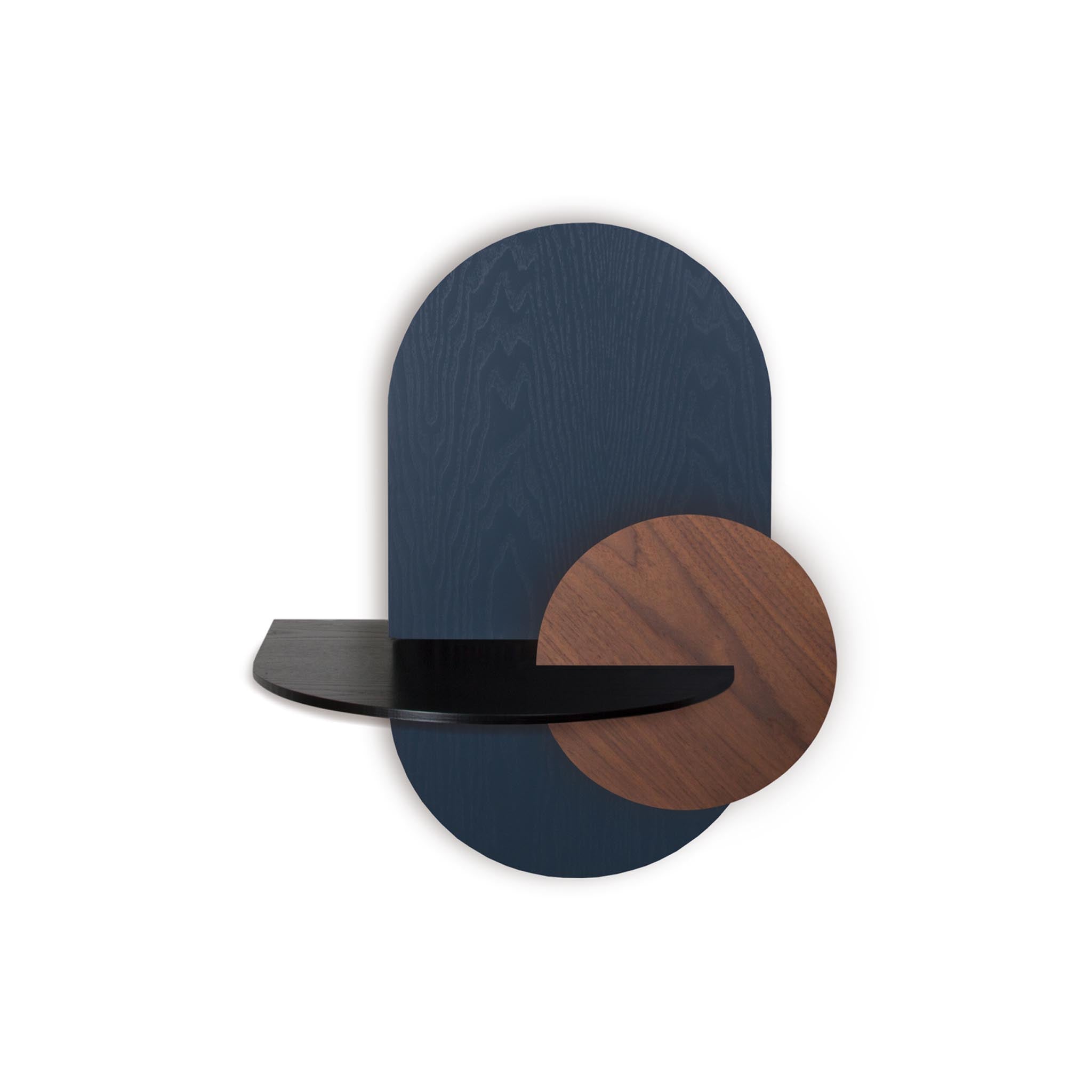 Alba floating nightstand · Blue oval