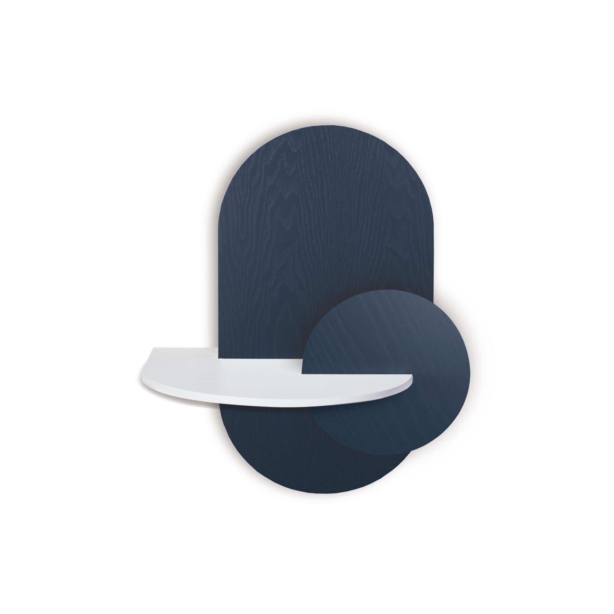 Alba floating nightstand · Blue oval