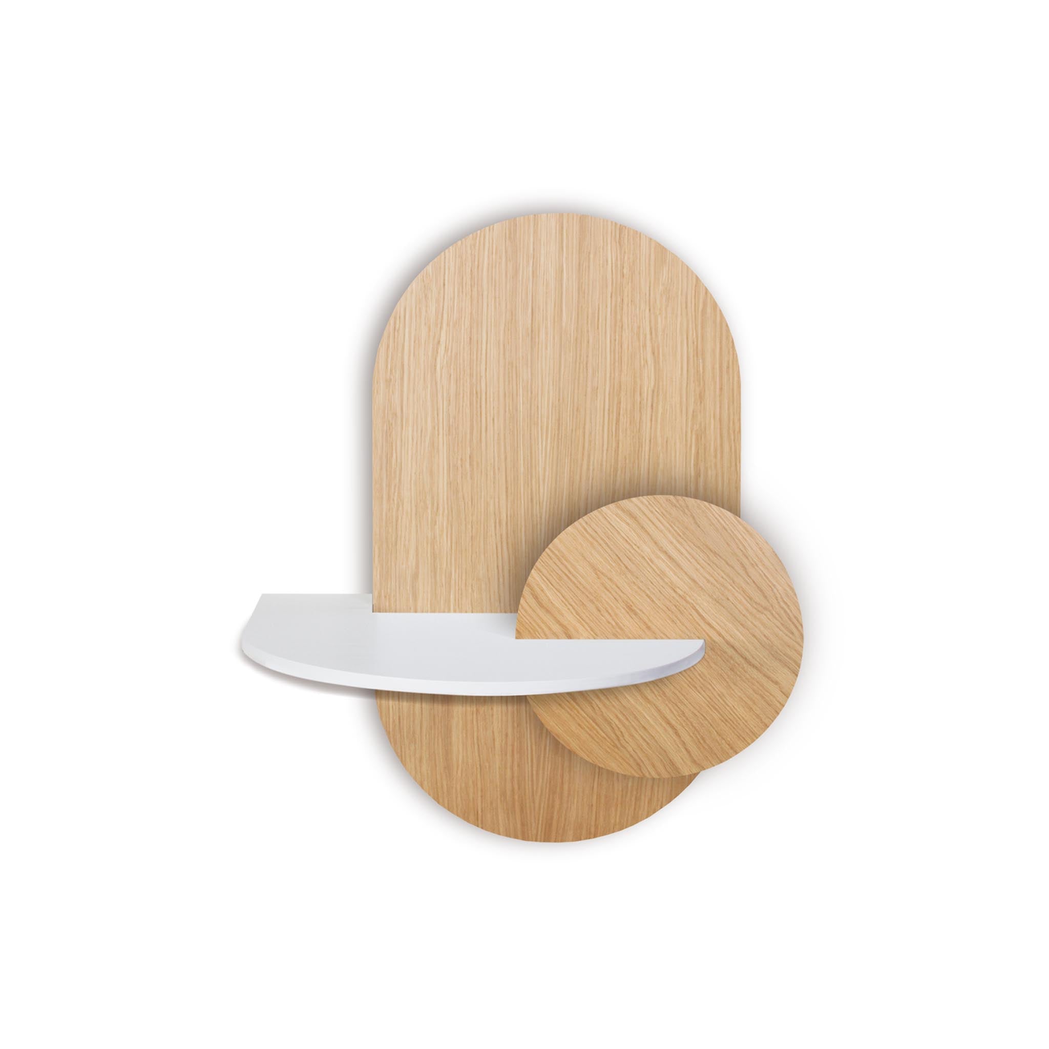 Alba floating nightstand · Oak oval