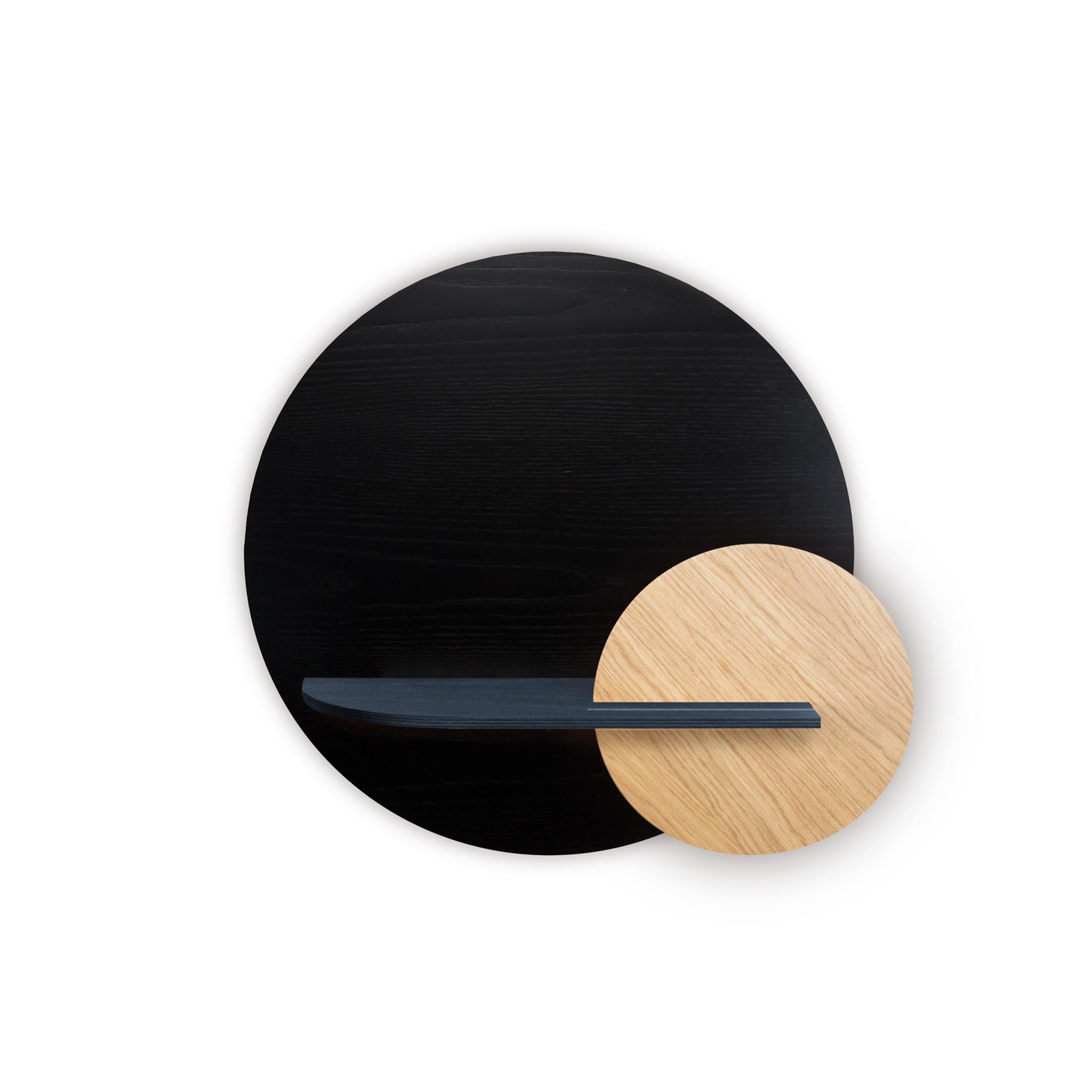 Alba wall shelf · Black circle