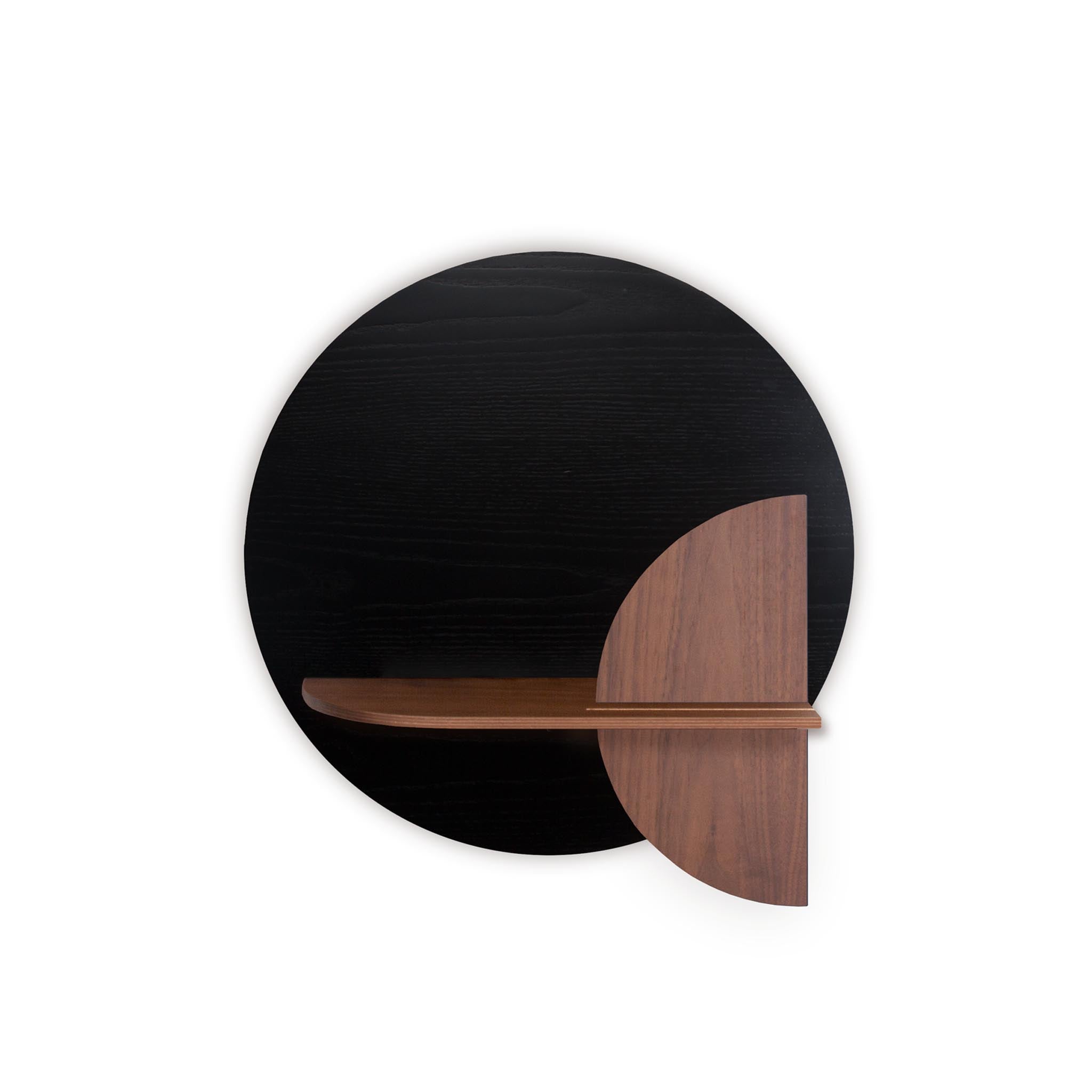 Alba wall shelf · Black circle