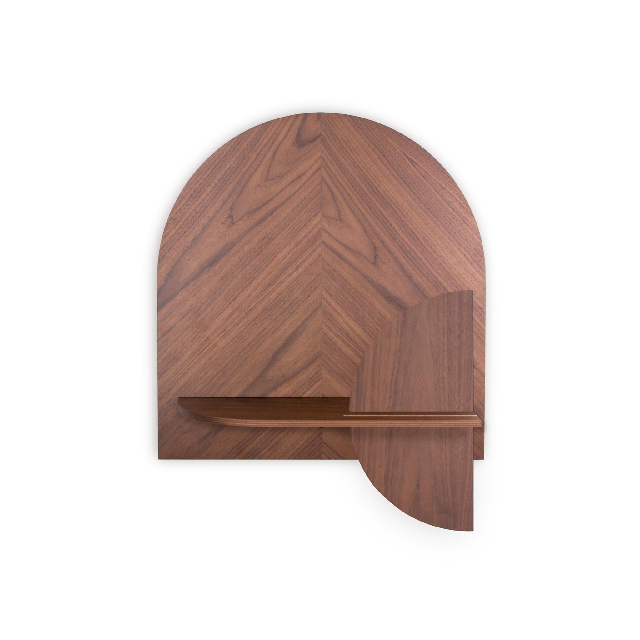 Alba Wall Shelf DUO · Walnut herringbone – Woodendot