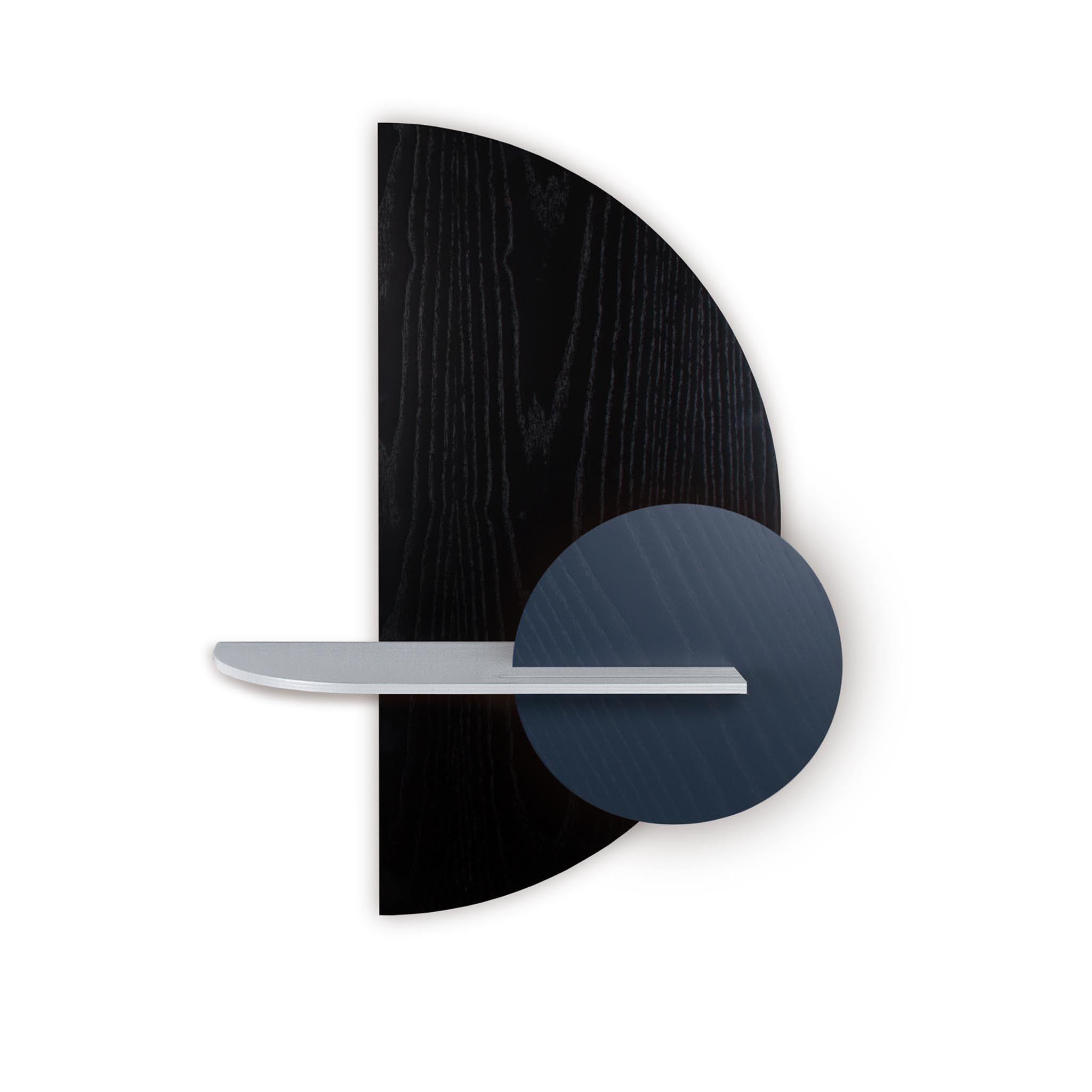 Alba wall shelf · Black semicircle