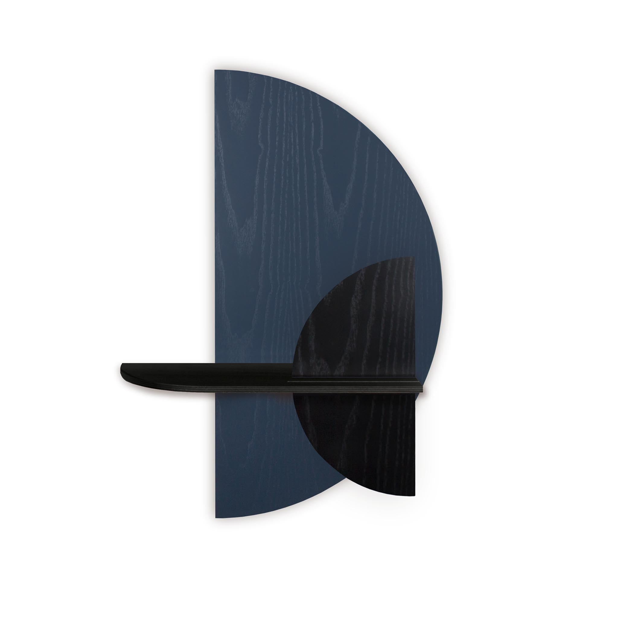 Alba wall shelf · Blue semicircle
