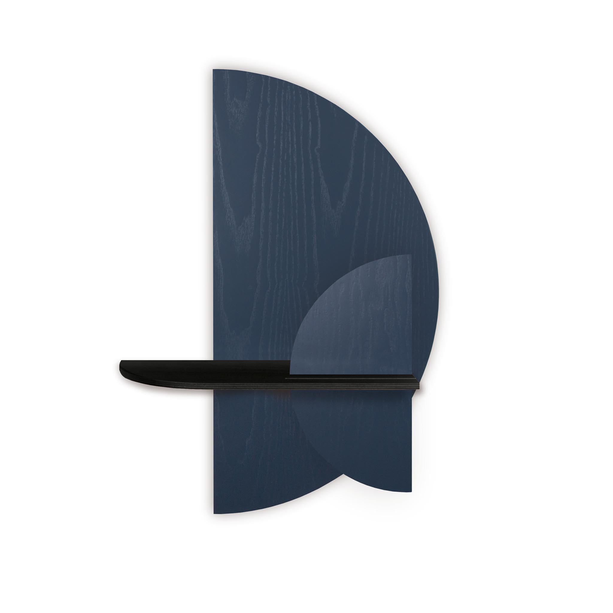 Alba wall shelf · Blue semicircle