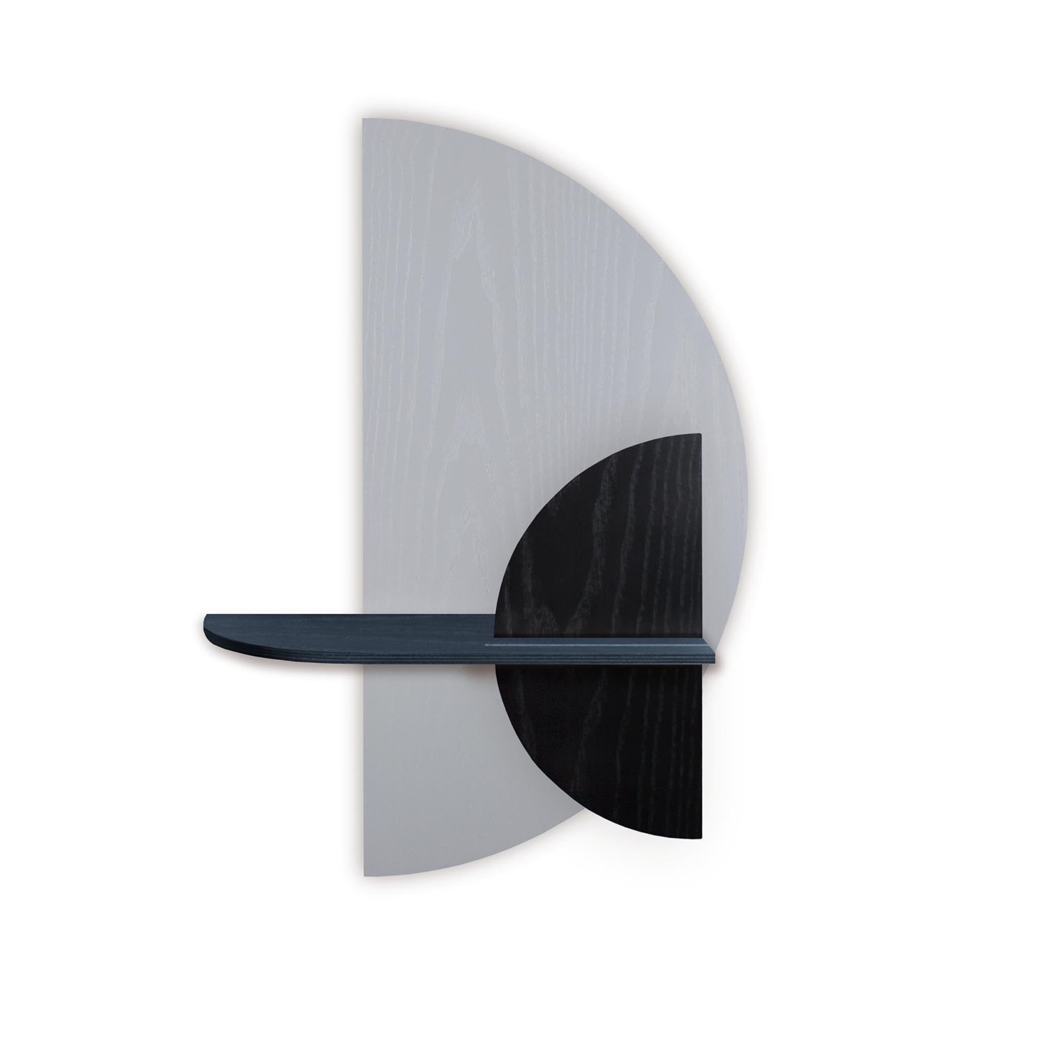 Alba wall shelf · Grey semicircle