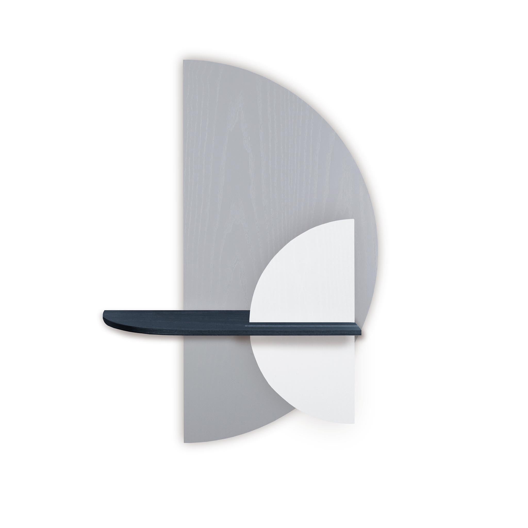 Alba wall shelf · Grey semicircle