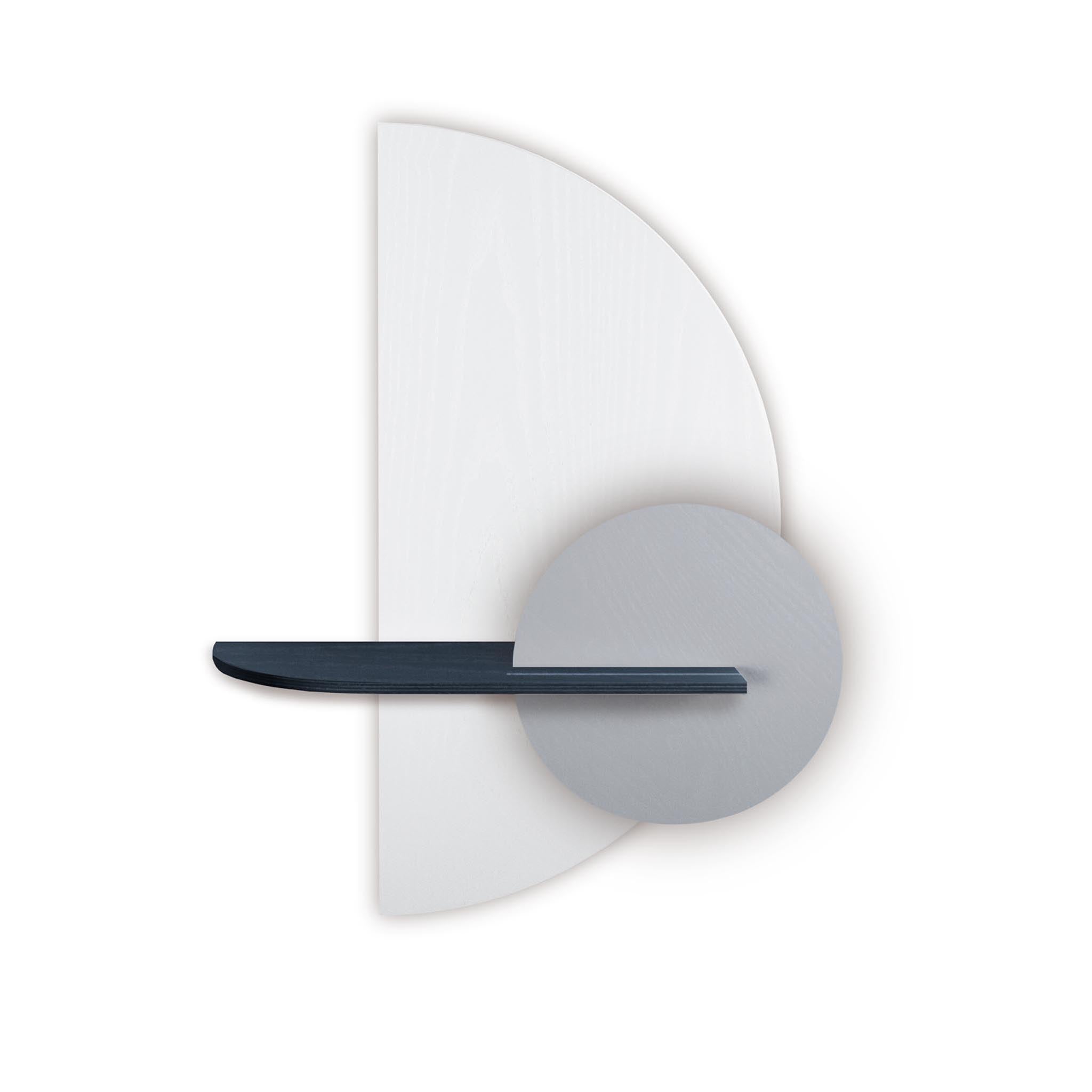 Alba wall shelf DUO · White semicircle