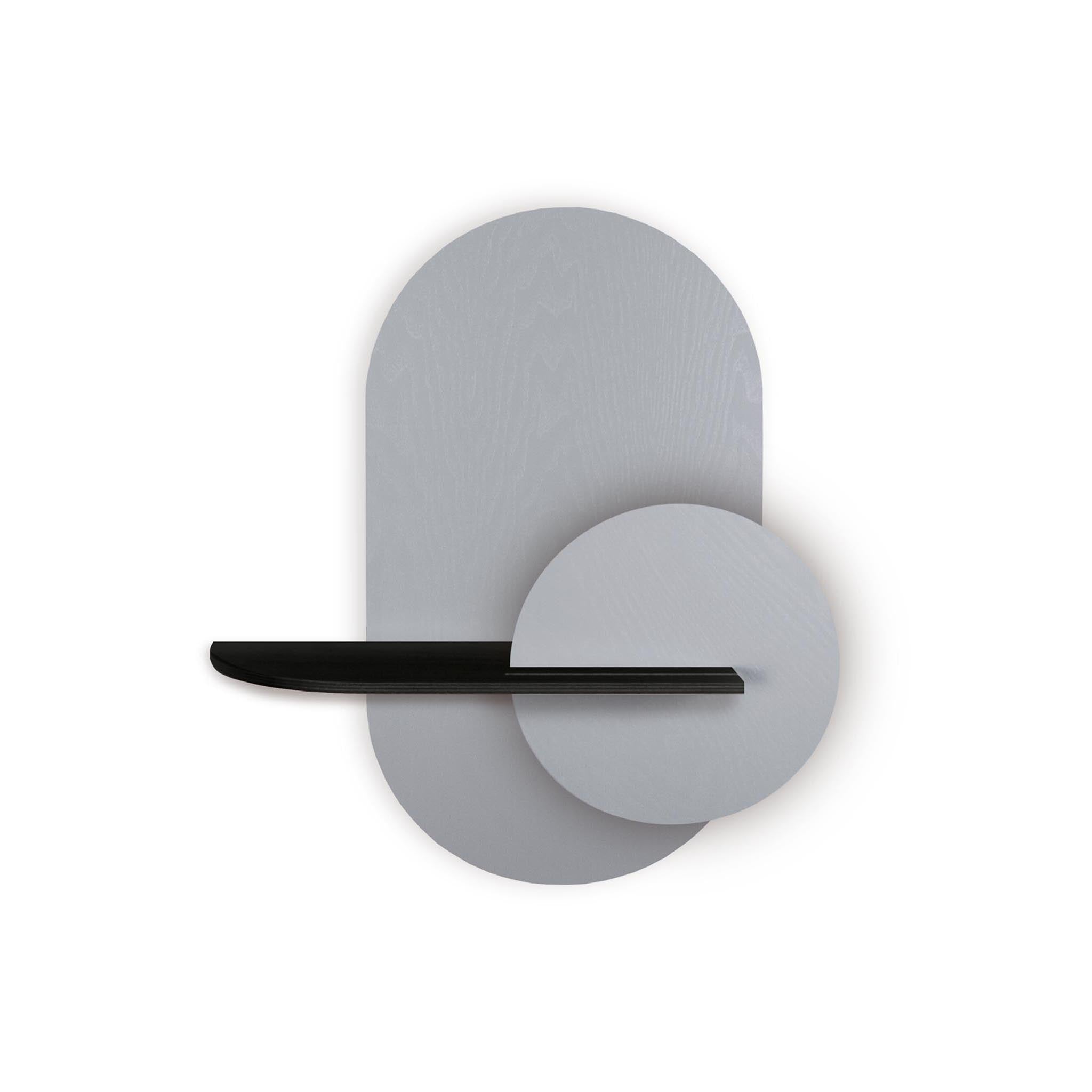Alba wall shelf · Grey oval