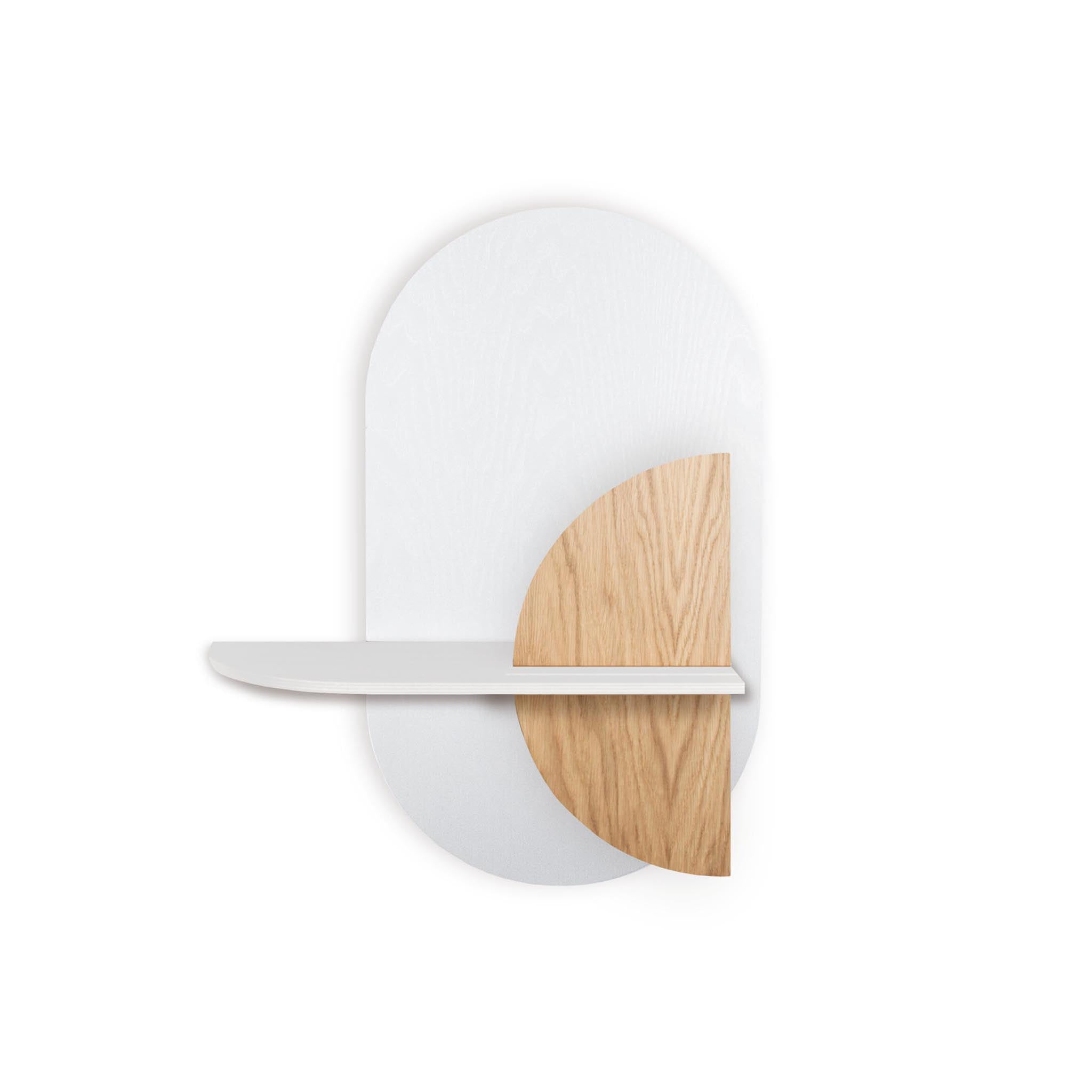 Alba wall shelf DUO · White oval