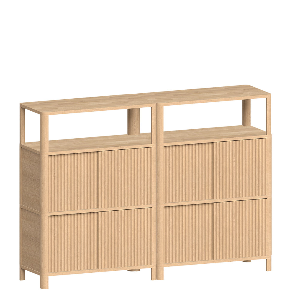 Cloe · Armoire en chêne avec portes en bois