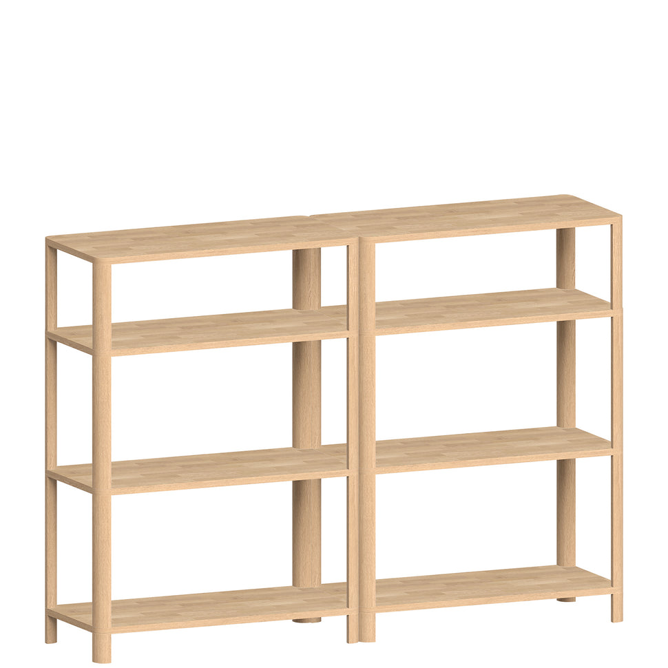 Cloe Oak Open Storage Unit